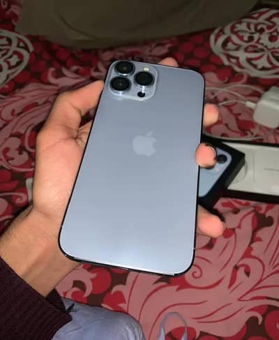iphone 13pro max 256gb whtsp number 03298995345