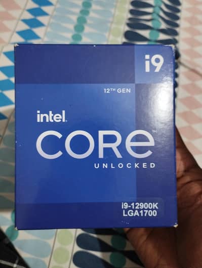Core I 9 129000k Box back CPU