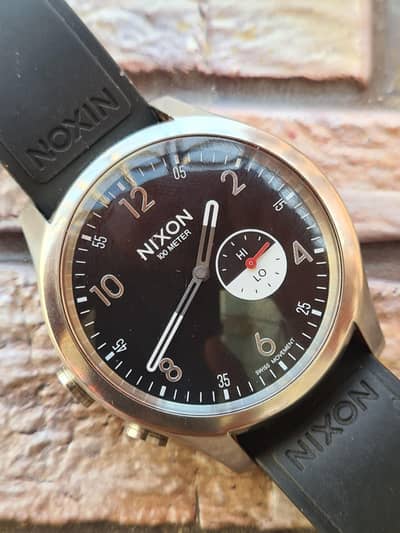 Men's Nixon "The Beacon" Quartz Watch Wave/Tide Indicator.