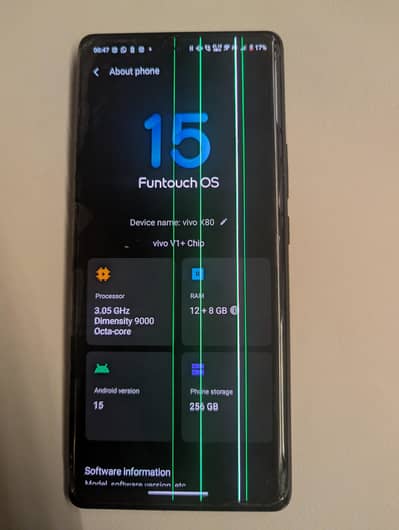 VIVO X80 SCREEN LINE