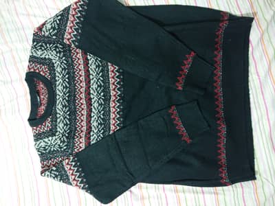 George Men’s Premium Fair Isle Knit Sweater - Size XL - Navy Blue (Imp