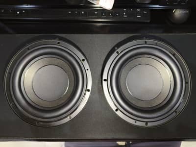 LG 7" Subwoofers 4 ohm double magnet big coil thick rubber cone 2pcs