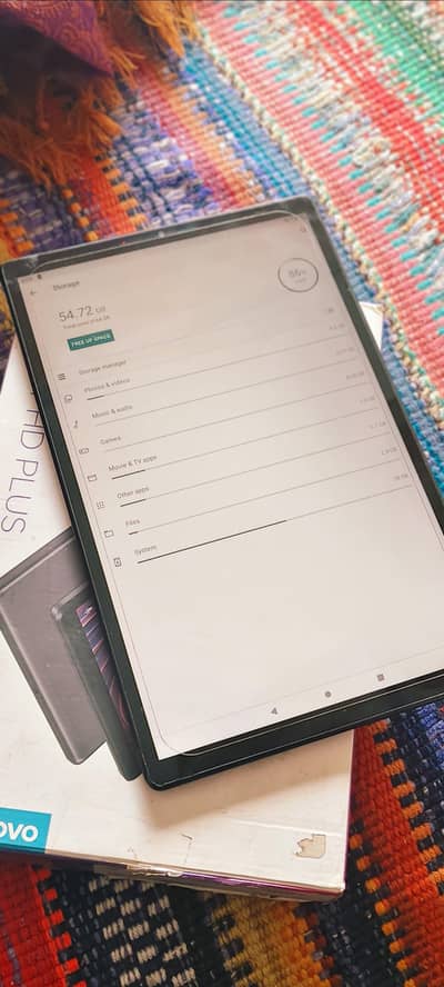 Lenovo tablet 10.3 inch 64 gb 5000 mah btery