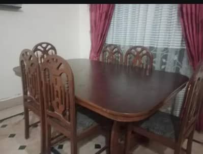 wooden dining table