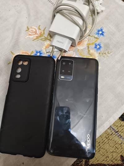 Oppo A54, 4/128 Black With Original Charger For Sale.