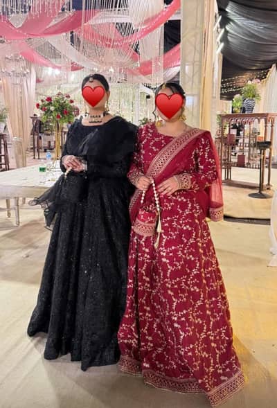 Ghazal Maroon and Black starry