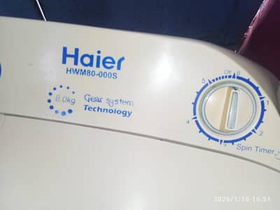 contact no 0332/0300/863 Haier washing machine model number HWM-80as