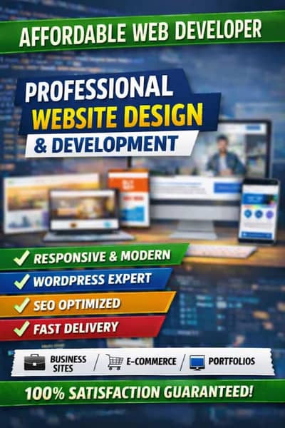 Professional Website Design & Development | Affordable & Fast
