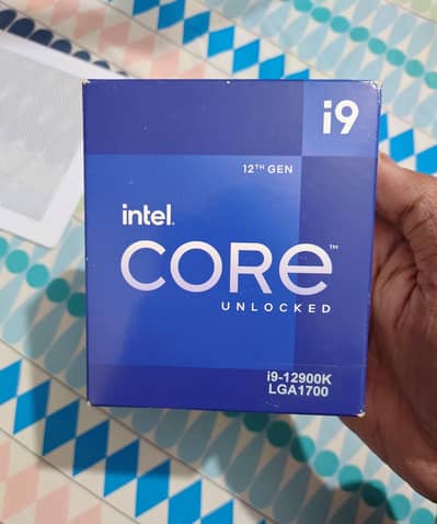 Core I 9 12900k Box back CPU