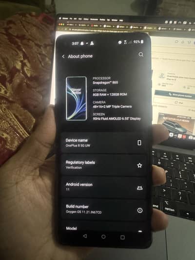 One plus 8 5G UW 8/128