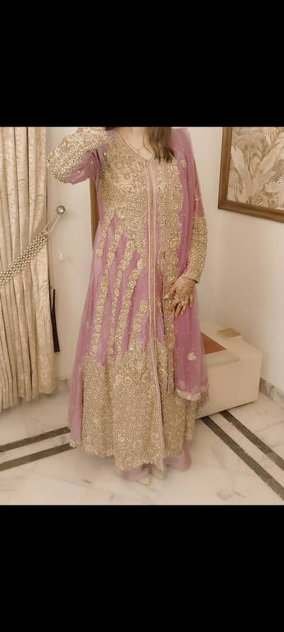 Purple maxi full Fancy work