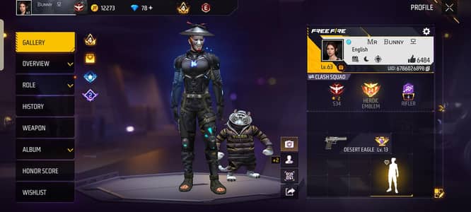 FREE FIRE ID SALE ONLY 7K MY LOSSE. THIS ID 17.18K CONTENT ME 