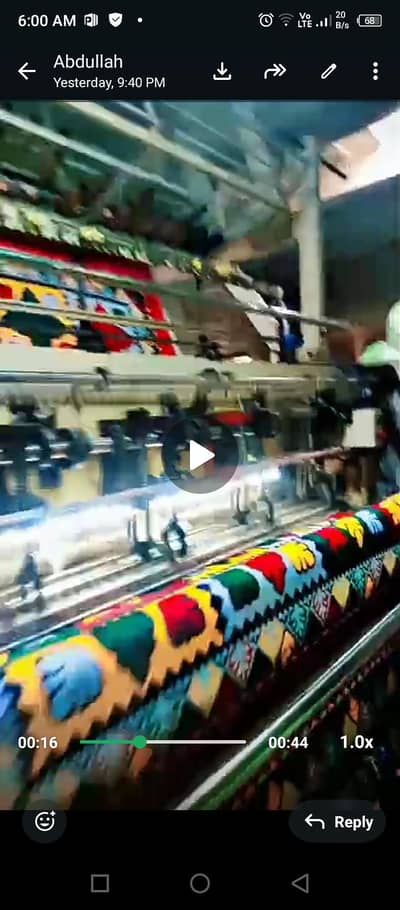 quilting fabric machine