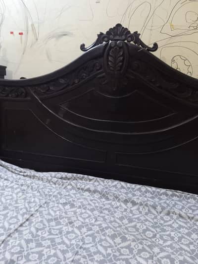 shesham wood bad with side tables