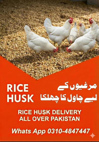 Murghian Available Chawal ka Chilka Rice Husk Delivery All Pakistan