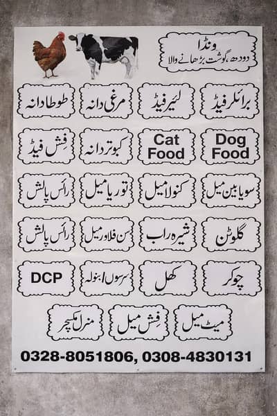 wanda and poultry feed materials  ونڈے اور پولٹری فیڈ کے اجزاء