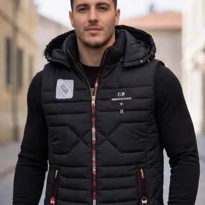 1 Pcs men's parachute printed sleeveless jacket