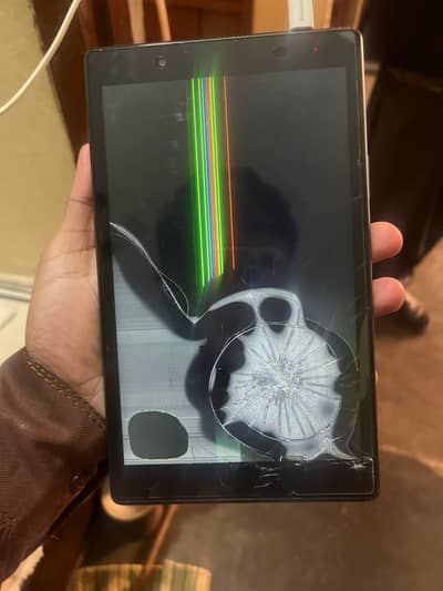 Lenovo tab.   only pannel damage.   Baki all ok.   No dubba No charger