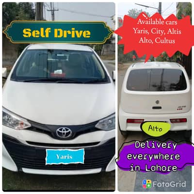 Yaris/Alto/Cultus/ self drive/ Car rental/ rent a car without driver/