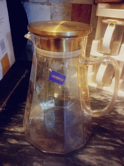 JUG GLASS SET, SET OF 6 BOWLS & MASTER SLICER!