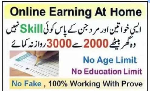 Online remote work from home. (Only Reply msgs)