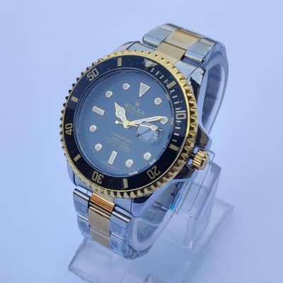 Men's Quartz Round Stainless Steel Watch For Men's