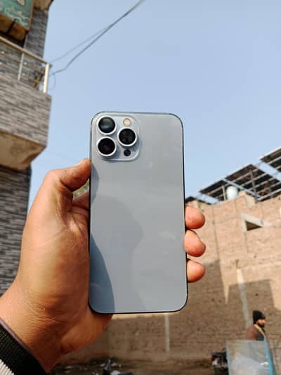 iphone 13 pro max 10 by 9.5 condition back change ha or baki all ok