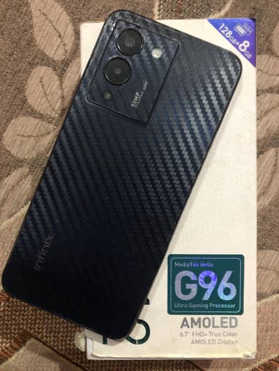 Infinix note 12 box charger k sath