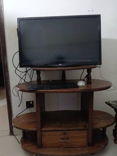 Pure Wood TV / Computer Table (Used) – Good Condition