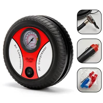 12V Portable Air Compressor Tire Inflator Pump for Car & Bike Free COD