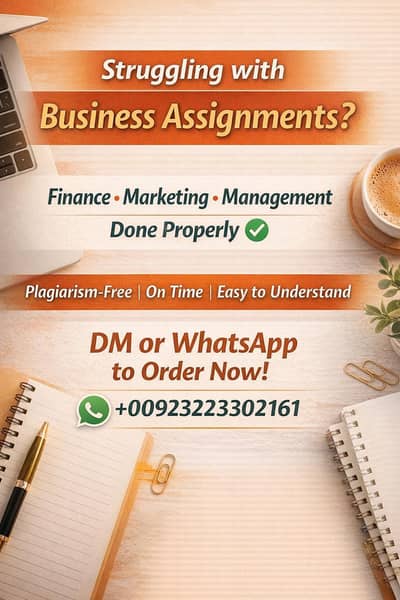 Business Assignment writer