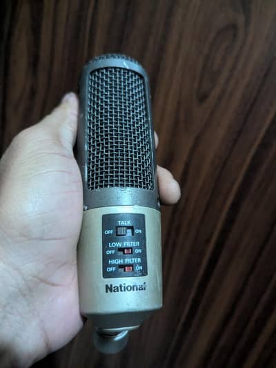 National WM-400 vintage cardioid dynamic microphone.