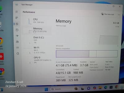Core I7 7 th Generation fresh Condition