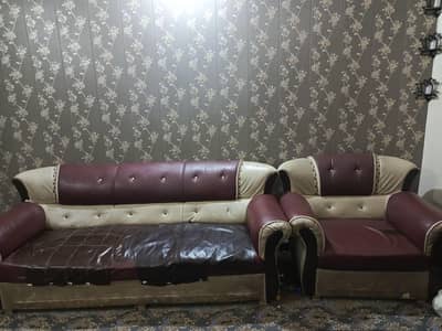 leather 5 seater sofa set