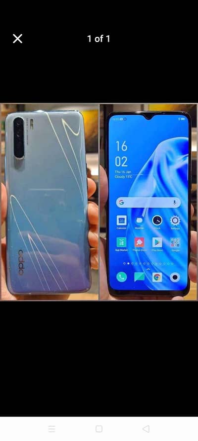 Oppo F15 with box 8 256 Original Set