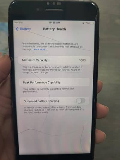 iPhone 7 Plus - Black Color - 100% Battery Health - Good Condition