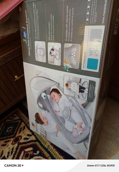 mastela swing 3 in 1 deluxe multi functional bassinet Box Pack 10/10