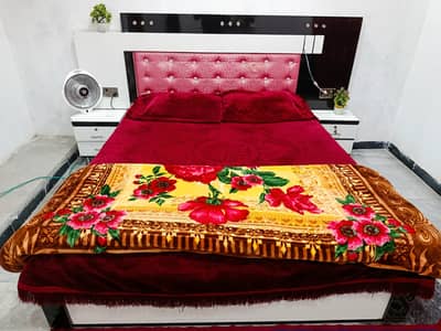 Bed King Size Feature  Dual side Electrical  3 switch's + 3 Sockets