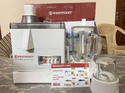 Westpoint WF-7501 Deluxe Juicer Blender Dry Mill – Like New