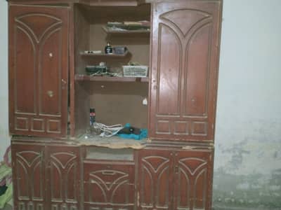 Wooden almari half se cutting ki