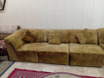 4 Seater New Poshish Sofa Set With Pillows