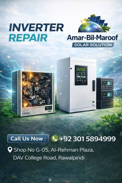 Expert Solar Inverter Repairing - Free Home Visit & Service