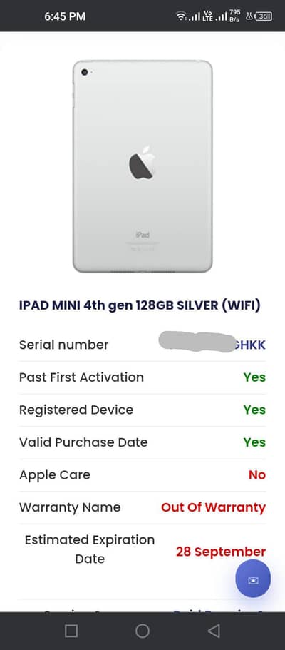 ipad mini 4th gen 128gb
