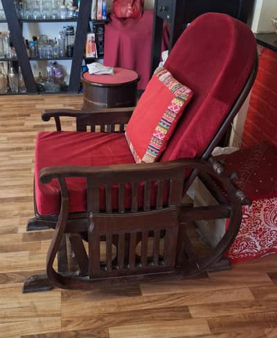 Mont Condition  Rocking Chair with Velvet Cushions