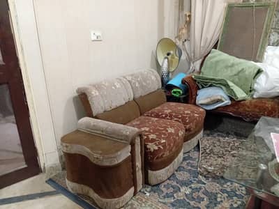 5 Seater L Shaped Sofa Set Good Condition