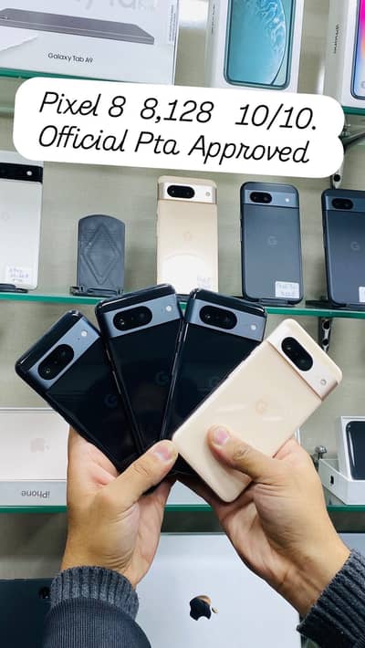 Google pixel 8 (8,128) Official Pta Approved