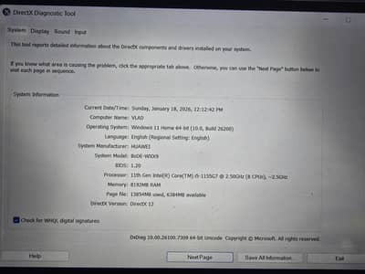 Huawei Laptop D15 laptop