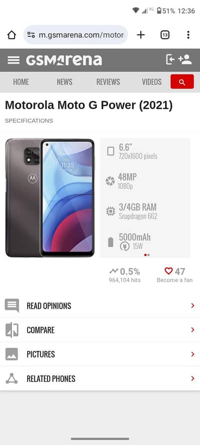 moto g power 2021 4gb 64g