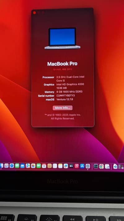 MacBook Pro MacOS Ventura Exchange Possible