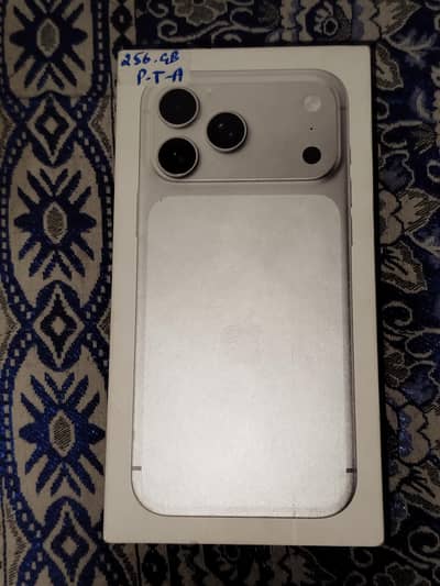 iPhone 17 Pro Max | 256GB | Silver | Pin Pack | PTA Approved |HK Model